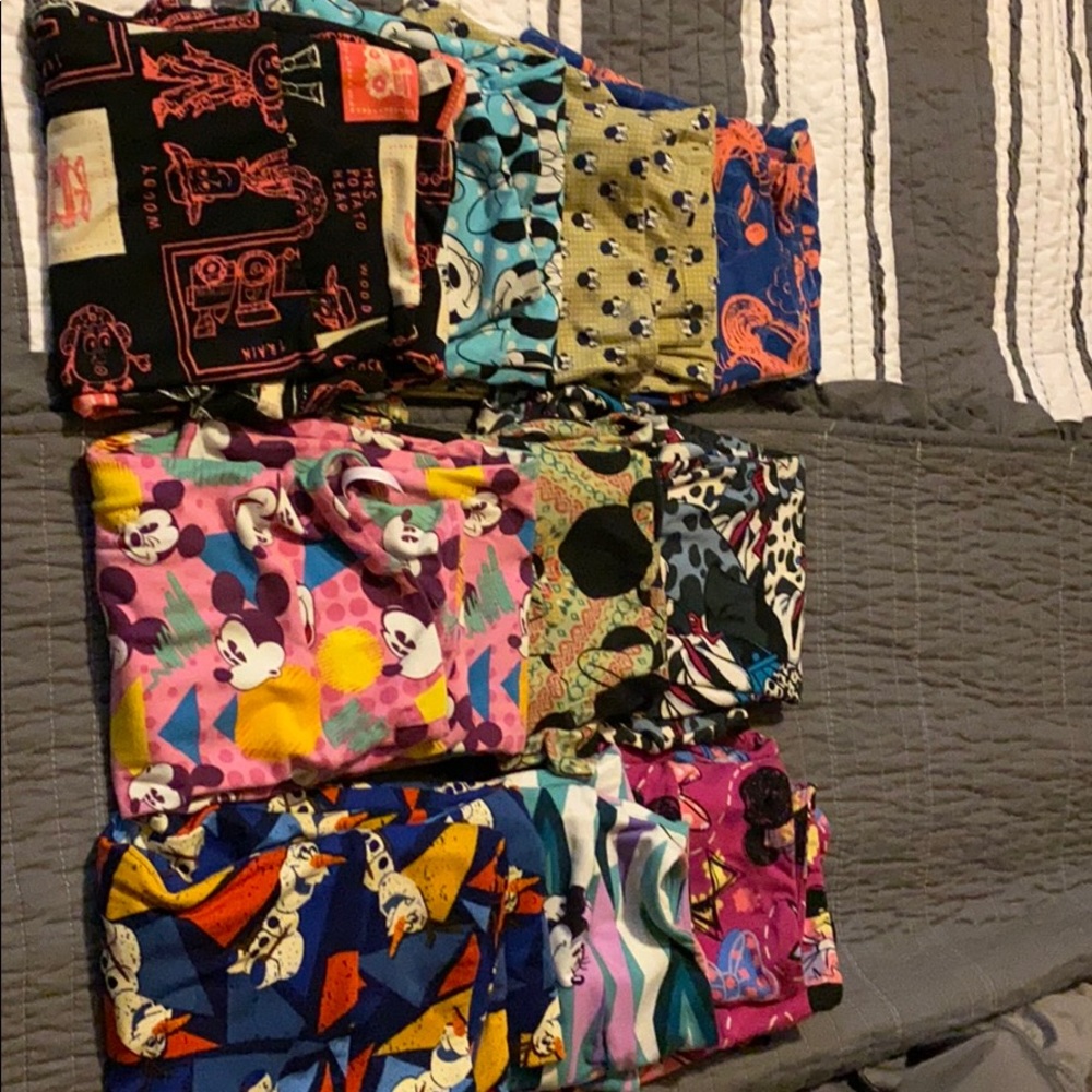 10 pair of Lularoe size OS Disney leggings